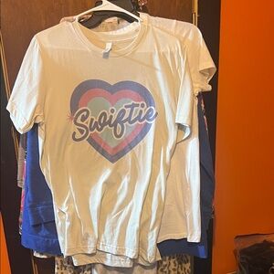 Swiftie White Graphic T-Shirt